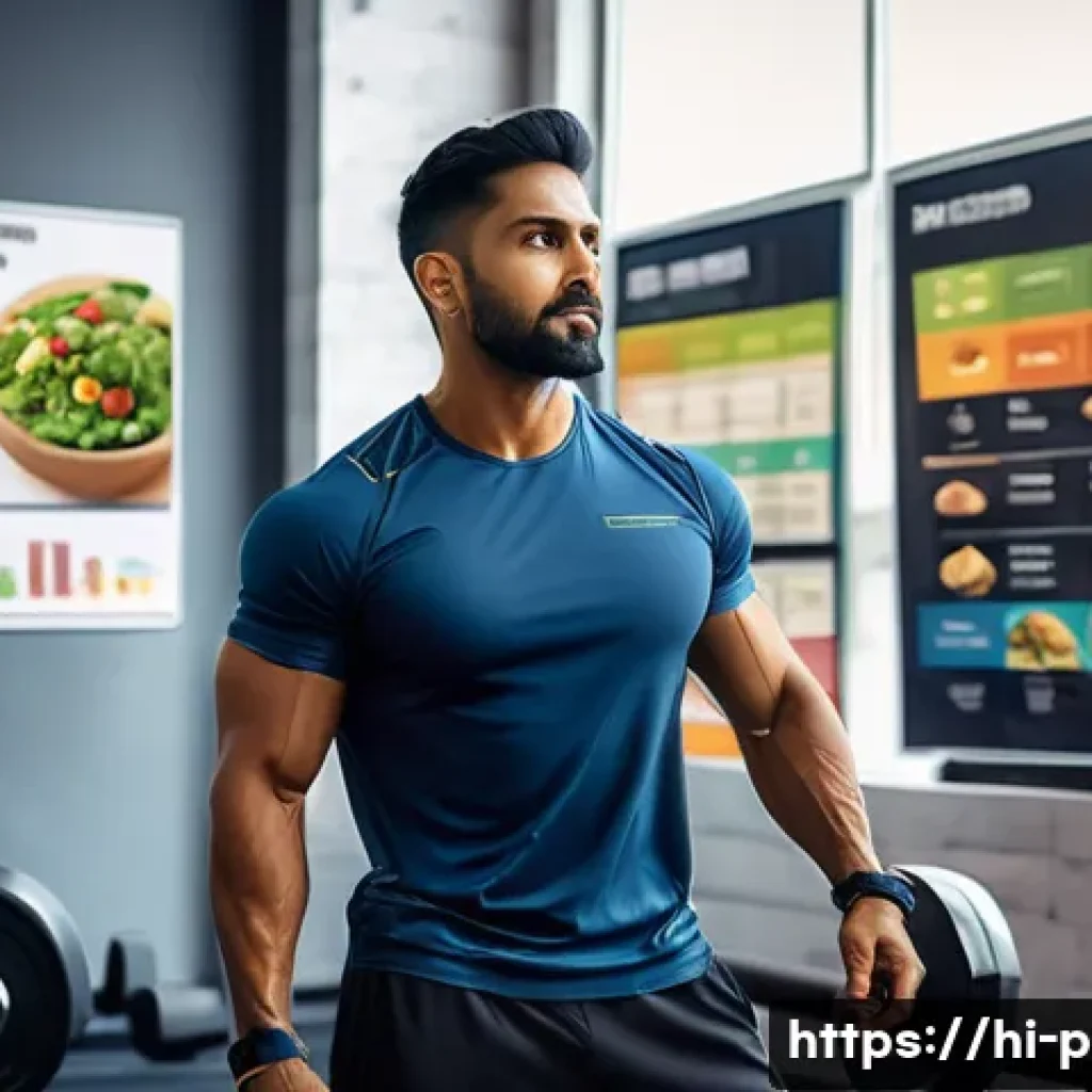 퍼스널트레이너 이직 성공 사례 - A professional Indian personal trainer conducting a nutrition and fitness workshop for a diverse gro...